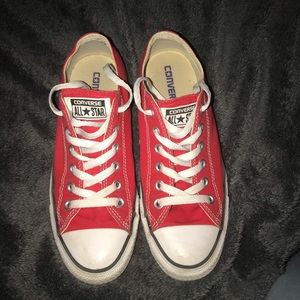 red converse, in great condition!